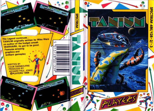 Tanium box art for ZX Spectrum